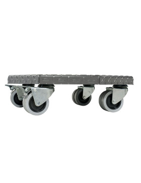 PLATAFORMA DE ACERO PINTURA GRIS ULTRA RESISTENTE PARA MACETAS REDONDAS DE 45 CM DE DIÁMETRO CARGA 300 KG - STRONG OCTO 45