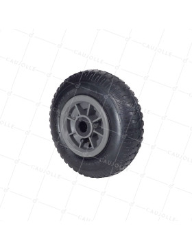 Rueda DE Carretilla de mano DIÁMETRO 210 MM CARGA 100 KG PARA EJE DE 20 MM - S3000 2.5X4 RR20 4PR • Caujolle