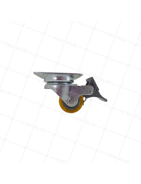 Rotante MINI EXTRA BAJA CON FRENOS FUERTE CARGA DIÁMETRO 35 MM ALTURA 53 MM CARGA 100 KG - EXTRA SURB 35 PAF