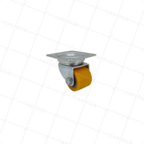 Rotante MINI EXTRA-BAJA FUERTE CARGA DIÁMETRO 35 MM ALTURA 53 MM CARGA 100 KG - EXTRA SURB 35 P • Caujolle