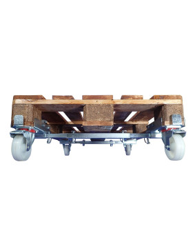 KIT DE Rotantes PIVOTANTES PARA PALETA EURO INSTALACIÓN 60 SEGUNDOS CARGA 1000 KG
