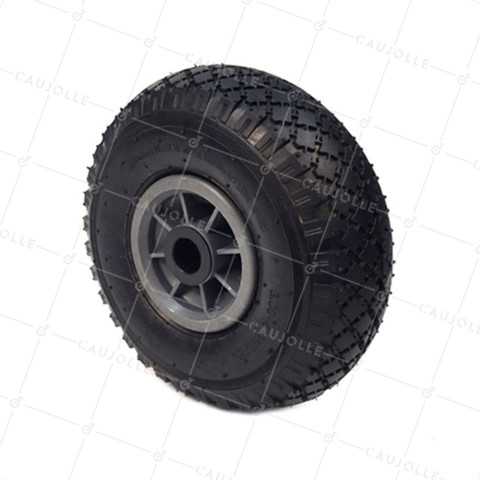 Rueda DE Carretilla de mano INFLADA DIÁMETRO 260 MM CARGA 150KG EJE LISO 25 MM - S2700P 260 L25/74 (NEUMÁTICO 3.00-4) • Caujolle