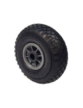 RUEDA DE CARRETILLA DE MANO INFLADA DIÁMETRO 260 MM CARGA 150KG EJE LISO 25 MM - S2700P 260 L25/74 (NEUMÁTICO 3.00-4)