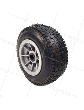 Rueda INFLADA CON CLAVOS DIÁMETRO 310 MM CARGA 200KG EJE 20 MM - Rueda DUMPER 13x5.00-6 R20/90 • Caujolle