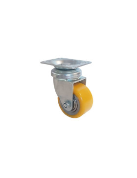 Rotante PIVOTANTE EN POLIURETANO LLANTA ALUMINIO DIÁMETRO 50 MM CARGA 180KG - S74AR 50