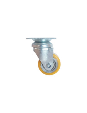 Rotante PIVOTANTE EN POLIURETANO LLANTA ALUMINIO DIÁMETRO 50 MM CARGA 180KG - S74AR 50