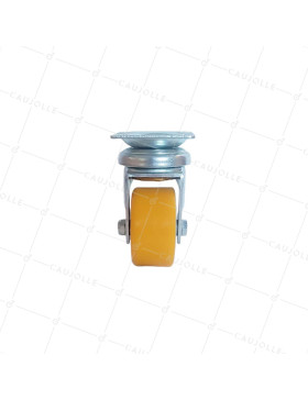 Rotante PIVOTANTE EN POLIURETANO LLANTA ALUMINIO DIÁMETRO 50 MM CARGA 180KG - S74AR 50