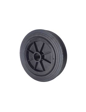 Rueda DE MANUTENTION CAUCHO DIÁMETRO 250 MM CARGA 200KG EJE LISO 37 MM - S2000PS250A37