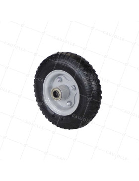Rueda DE COMPRESSEUR DIÁMETRO 210 MM CARGA 100 KG MOYU DEPORTE PARA EJE DE 16 MM- 2.50x4 INFLADA A16 • Caujolle