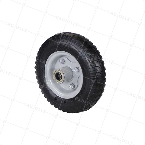 Rueda DE COMPRESSEUR DIÁMETRO 210 MM CARGA 100 KG MOYU DEPORTE PARA EJE DE 16 MM- 2.50x4 INFLADA A16 • Caujolle
