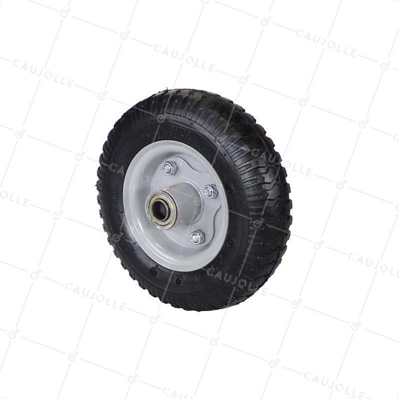 RUEDA DE COMPRESOR DIÁMETRO 210 MM CARGA 100 KG EJE DE 16 MM- 2.50x4 INFLADA A16