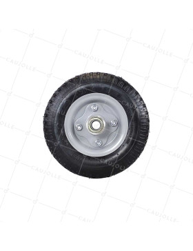 RUEDA DE COMPRESOR DIÁMETRO 210 MM CARGA 100 KG EJE DE 16 MM- 2.50x4 INFLADA A16