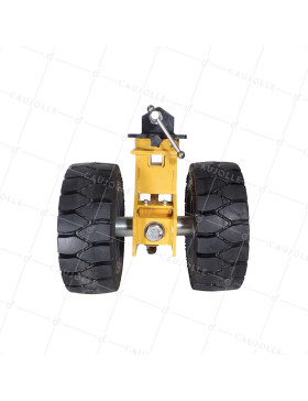 Rotante DE CONTENEDOR DE CAUCHO DOBLE Rueda DIÁMETRO 413 MM 2000 KG