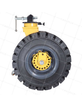Rotante DE CONTENEDOR DE CAUCHO DOBLE RUEDA DIÁMETRO 541 MM CARGA 2500 KG