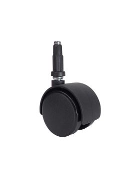 RUEDA DE SILLA CON ENGANCHE DIÁMETRO 50 MM CON EJE LISO DE 7 MM CARGA 50 KG - S49TL 50/7