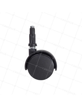 RUEDA DE SILLA CON ENGANCHE DIÁMETRO 50 MM CON EJE LISO DE 7 MM CARGA 50 KG - S49TL 50/7