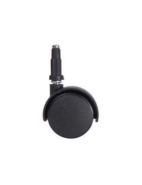 RUEDA DE SILLA CON ENGANCHE DIÁMETRO 50 MM CON EJE LISO DE 7 MM CARGA 50 KG - S49TL 50/7