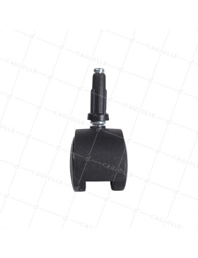 RUEDA DE SILLA CON ENGANCHE DIÁMETRO 50 MM CON EJE LISO DE 7 MM CARGA 50 KG - S49TL 50/7