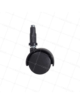 RUEDA DE SILLA QUE SE FIJA CON UN DIÁMETRO DE 40 MM CON VARILLA LISA DE 7 MM DE CARGA 35 KG - S49TL 40/7