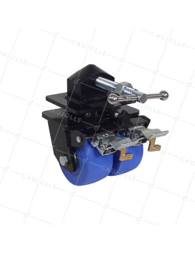 Rotante DE CONTENEDOR DE NYLON AZUL DOBLE 152 MM CARGA 5000 KG • Caujolle