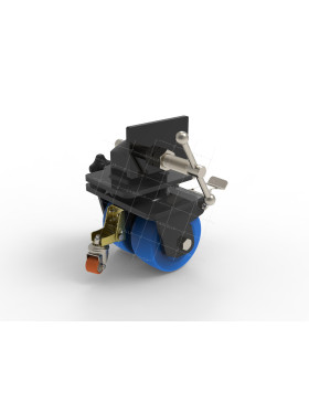 Rotante DE CONTENEDOR DE NYLON AZUL DOBLE 152 MM CARGA 5000 KG