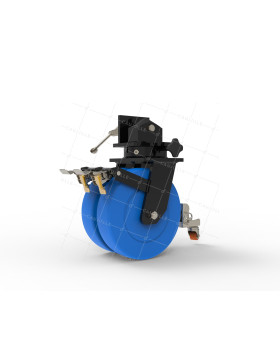 ROTANTE DE CONTENEDOR DE NYLON DOBLE 305 MM DIAMETRO CARGA 7000KG