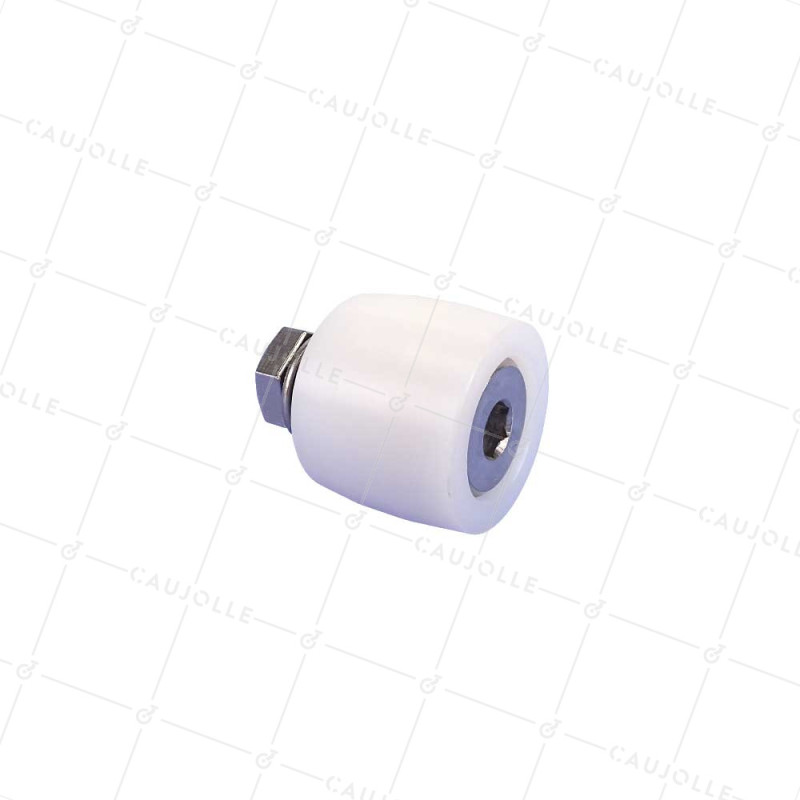 PROTECTOR GUÍA DE INOX ANTIOXIDANTE PARA PORTAL CORREDERO DIÁMETRO 35 MM LARGO 30 MM CON PERNO DE 10 MM