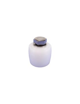 PROTECTOR GUÍA DE INOX ANTIOXIDANTE PARA PORTAL CORREDERO DIÁMETRO 35 MM LARGO 30 MM CON PERNO DE 10 MM