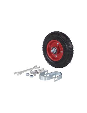 Ruedas DE BARRERA FIJA MONO RUEDA DIÁMETRO 200 MM CARGA 150 KG PARA TUBOS DE 40 A 50 MM