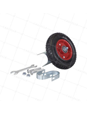 Ruedas DE BARRERA FIJA MONO RUEDA DIÁMETRO 200 MM CARGA 150 KG PARA TUBOS DE 40 A 50 MM