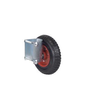 Ruedas DE BARRERA FIJA MONO RUEDA DIÁMETRO 200 MM CARGA 150 KG PARA TUBOS DE 40 A 50 MM