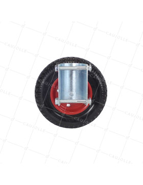 Ruedas DE BARRERA FIJA MONO RUEDA DIÁMETRO 200 MM CARGA 150 KG PARA TUBOS DE 40 A 50 MM