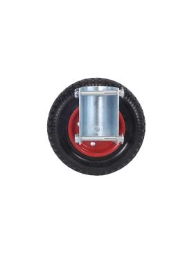 Ruedas DE BARRERA FIJA MONO RUEDA DIÁMETRO 200 MM CARGA 150 KG PARA TUBOS DE 40 A 50 MM
