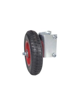 Ruedas DE BARRERA FIJA MONO RUEDA DIÁMETRO 200 MM CARGA 150 KG PARA TUBOS DE 40 A 50 MM