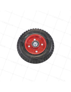 Ruedas DE BARRERA FIJA MONO RUEDA DIÁMETRO 200 MM CARGA 150 KG PARA TUBOS DE 40 A 50 MM