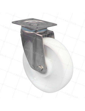Rotante EN INOX 304 DIÁMETRO 200 MM CARGA 1000 KG - INOX PIV RENF 200 • Caujolle