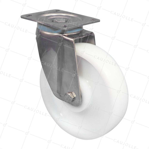 Rotante EN INOX 304 DIÁMETRO 200 MM CARGA 1000 KG - INOX PIV RENF 200 • Caujolle