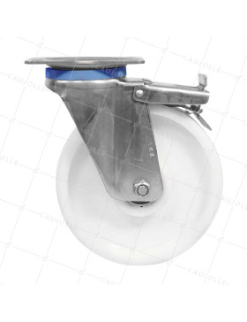 Rotante EN INOX 304 A FRENO DIÁMETRO 200 MM CARGA 1000 KG - INOX PIV RENF 200AF