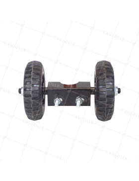 Ruedas DE BARRERA FIJA DIÁMETRO 160 MM CARGA 150 KG TUBO 35 A 48 MM