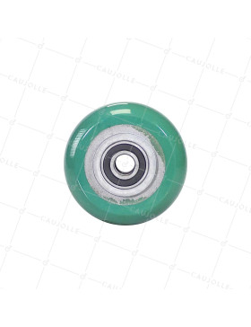 RUEDA INDUSTRIAL DE ELASTANO LIGERO, DIÁMETRO DE 125 MM, CARGA DE 400 KG Y EJE DE 20 MM - S2016 125