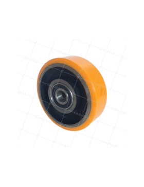 Rueda INDUSTRIAL DE FUNDICIÓN Y POLIURETANO DIÁMETRO 125MM CARGA 400KG EJE 20 MM LM40 - SFPU 125/40 LM40 RB20 • Caujolle