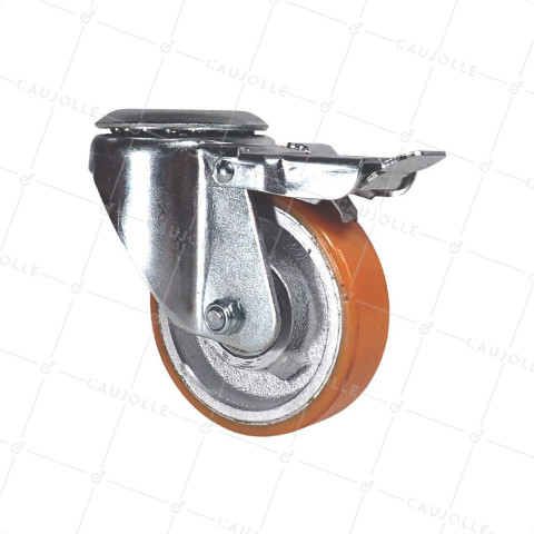 Rotante DE CRIC DE COCHE DIÁMETRO 100 MM A FRENO CARGA 250 KG - S74 O 100 SFPU AF • Caujolle