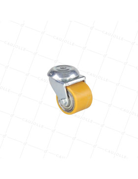 Rotante FIJACIÓN EXTRA-BAJA A Orificio de fijación CARGA FUERTE DIÁMETRO 50 MM ALTURA 72 MM CARGA 150 KG - SURB 50 O • Caujolle