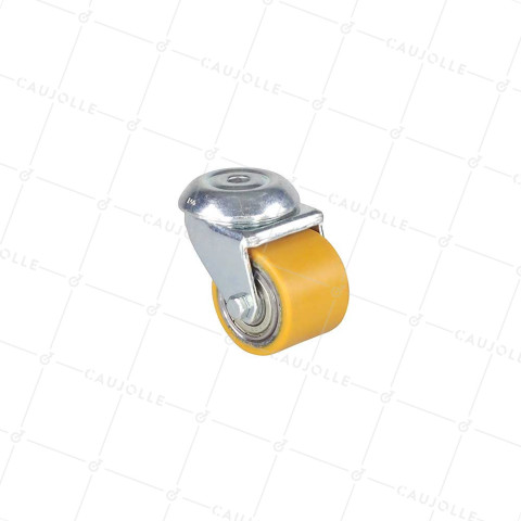 Rotante FIJACIÓN EXTRA-BAJA A Orificio de fijación CARGA FUERTE DIÁMETRO 50 MM ALTURA 72 MM CARGA 150 KG - SURB 50 O • Caujolle