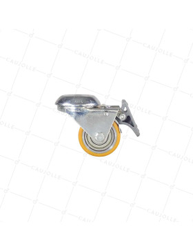 Rotante FIJACIÓN EXTRA BAJA A Orificio de fijación CON FRENOS CARGA FUERTE DIÁMETRO 50 MM ALTURA 72 MM CARGA 150 KG - SURB 50 OA