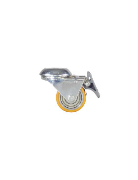 Rotante FIJACIÓN EXTRA BAJA A Orificio de fijación CON FRENOS CARGA FUERTE DIÁMETRO 50 MM ALTURA 72 MM CARGA 150 KG - SURB 50 OA