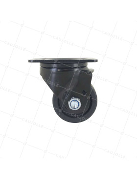Rotante PIVOTANTE EXTRA BAJA EN NYLON FIBRA DIÁMETRO 75 MM CARGA 600 KG - BLACK SURB 75P