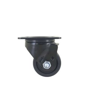 Rotante PIVOTANTE EXTRA BAJA EN NYLON FIBRA DIÁMETRO 75 MM CARGA 600 KG - BLACK SURB 75P