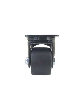 Rotante PIVOTANTE EXTRA BAJA EN NYLON FIBRA DIÁMETRO 75 MM CARGA 600 KG - BLACK SURB 75P