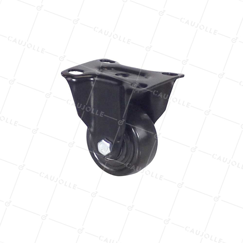 Rotante FIJA NEGRA DE MANIPULACIÓN POLIURETANO DIÁMETRO 50 MM CARGA 40KG - S7PU 50 NEGRA